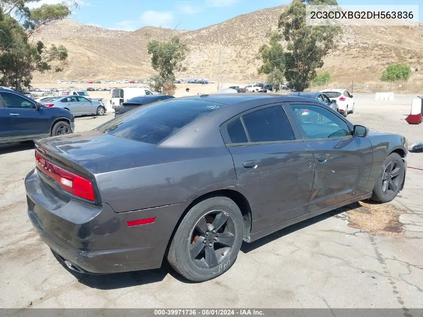 2013 Dodge Charger Se VIN: 2C3CDXBG2DH563836 Lot: 39971736