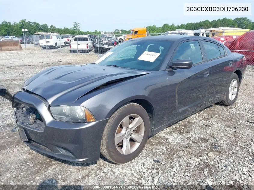 2013 Dodge Charger Se VIN: 2C3CDXBG3DH706230 Lot: 39981544