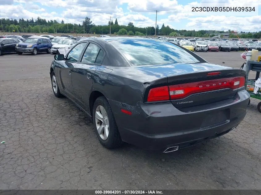 2013 Dodge Charger Se VIN: 2C3CDXBG5DH639534 Lot: 39984201