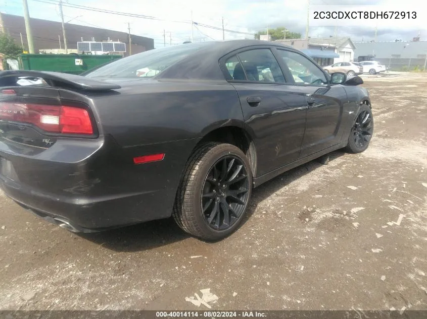 2C3CDXCT8DH672913 2013 Dodge Charger R/T