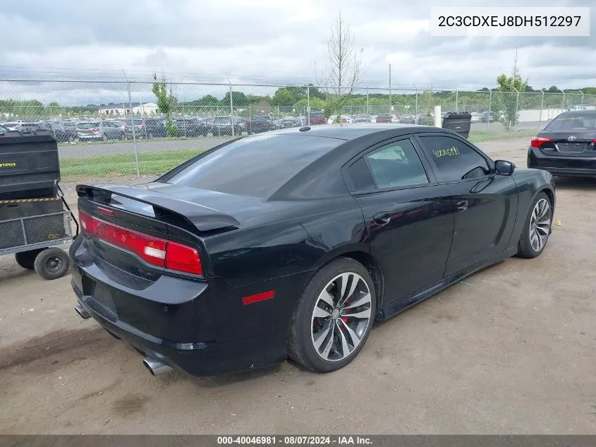 2013 Dodge Charger Srt8 VIN: 2C3CDXEJ8DH512297 Lot: 40046981