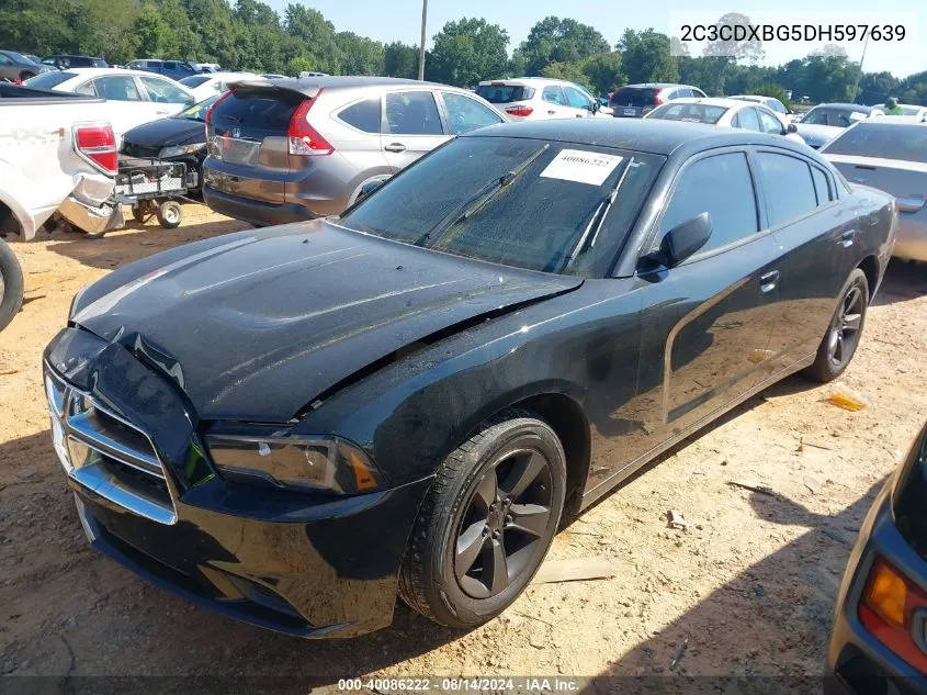 2013 Dodge Charger Se VIN: 2C3CDXBG5DH597639 Lot: 40086222