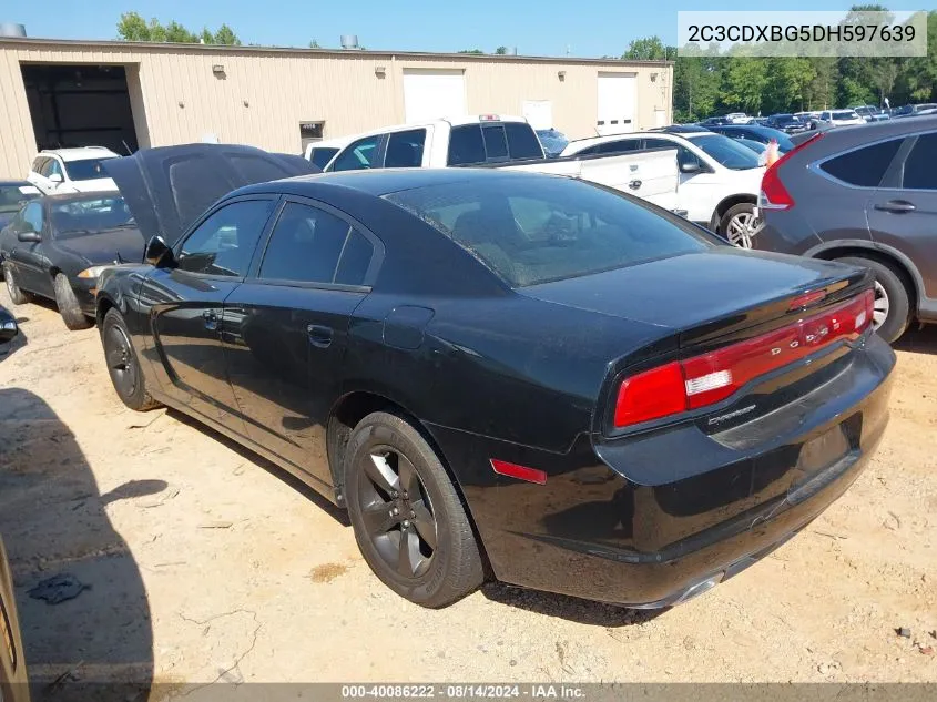 2013 Dodge Charger Se VIN: 2C3CDXBG5DH597639 Lot: 40086222