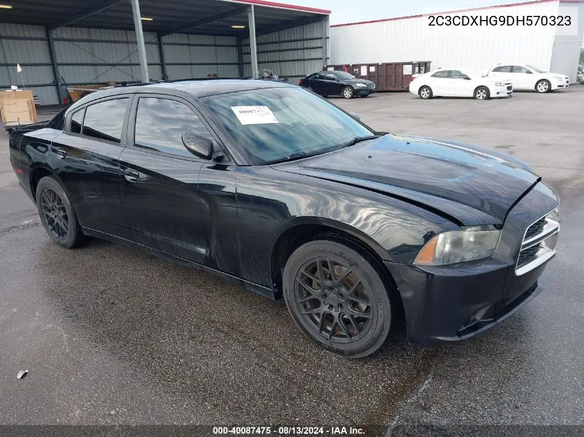 2C3CDXHG9DH570323 2013 Dodge Charger Sxt