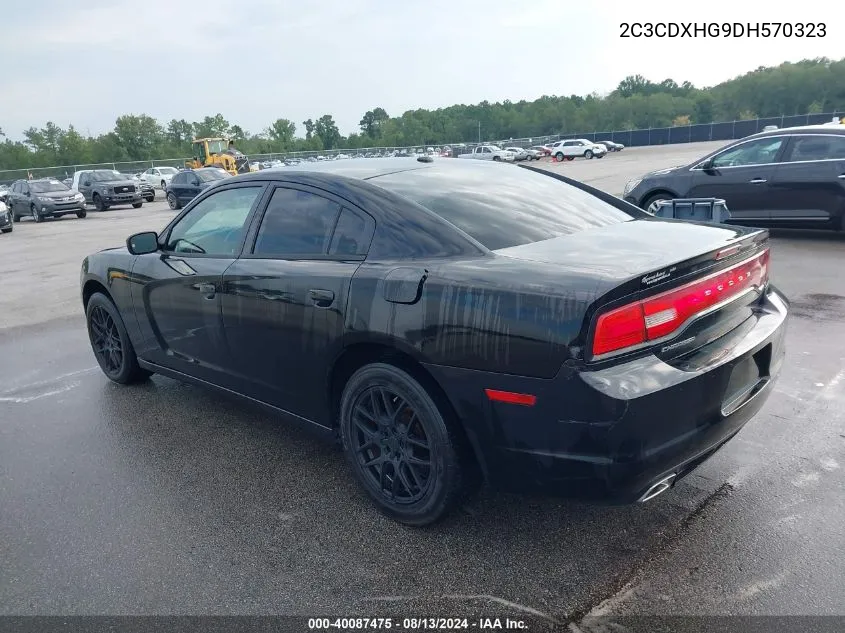 2C3CDXHG9DH570323 2013 Dodge Charger Sxt