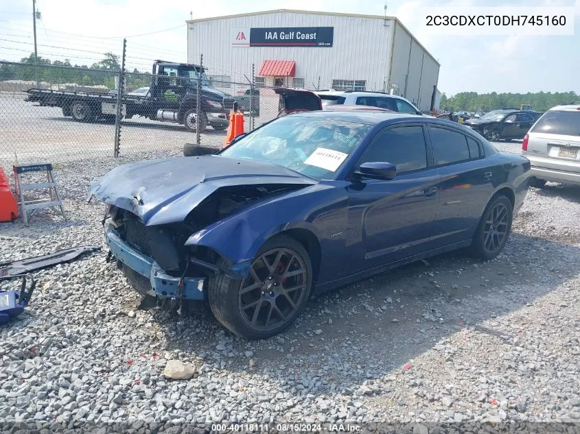 2013 Dodge Charger R/T VIN: 2C3CDXCT0DH745160 Lot: 40118111