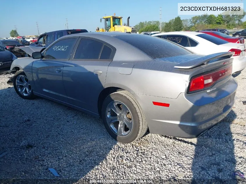 2013 Dodge Charger R/T Plus VIN: 2C3CDXCTXDH681323 Lot: 40152025