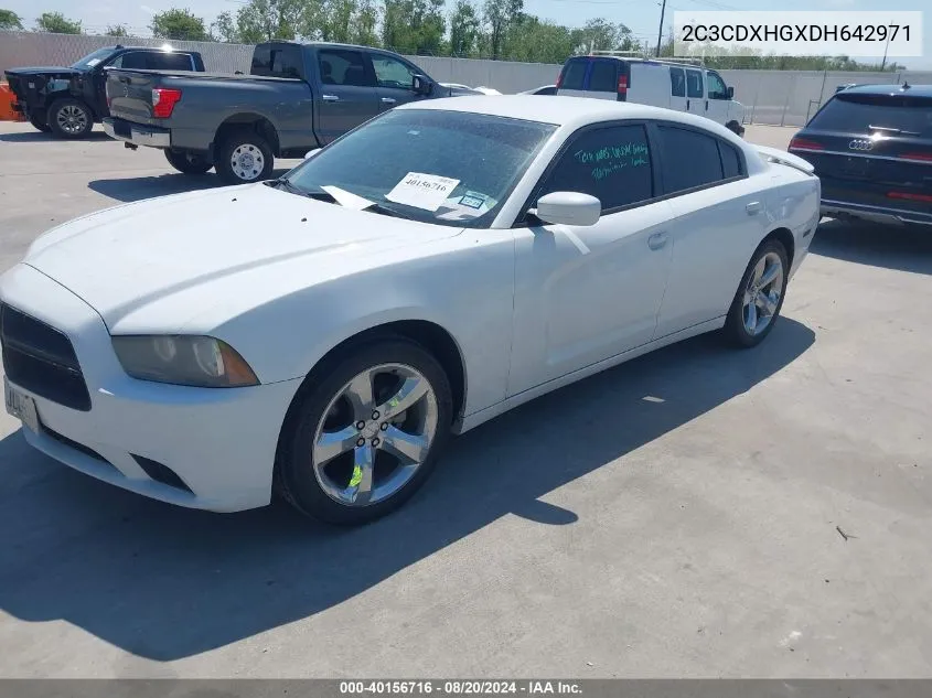 2013 Dodge Charger Sxt VIN: 2C3CDXHGXDH642971 Lot: 40156716