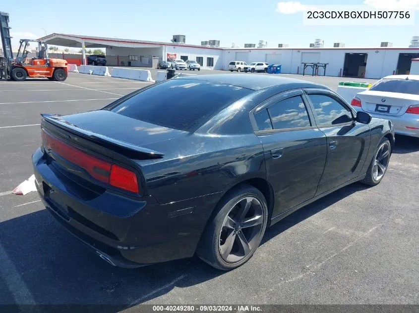 2013 Dodge Charger Se VIN: 2C3CDXBGXDH507756 Lot: 40249280