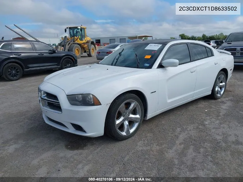 2013 Dodge Charger R/T VIN: 2C3CDXCT1D8633502 Lot: 40270106