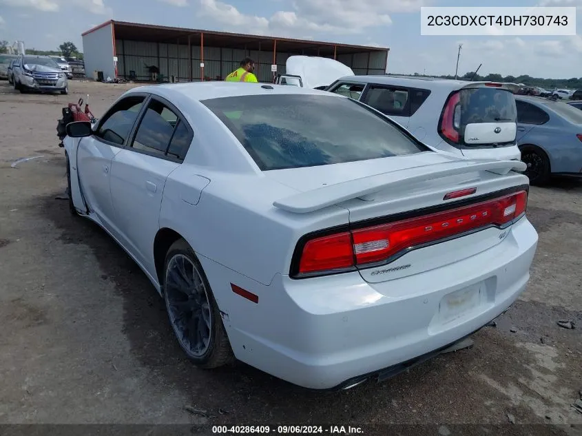 2013 Dodge Charger R/T Max VIN: 2C3CDXCT4DH730743 Lot: 40286409