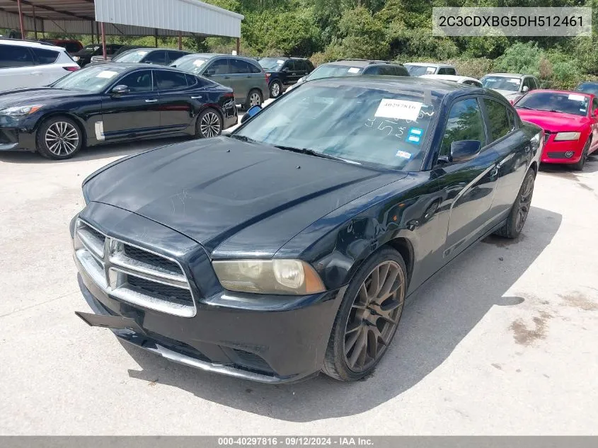 2013 Dodge Charger Se VIN: 2C3CDXBG5DH512461 Lot: 40297816