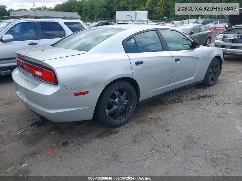 2C3CDXAG2DH694847 2013 Dodge Charger Police