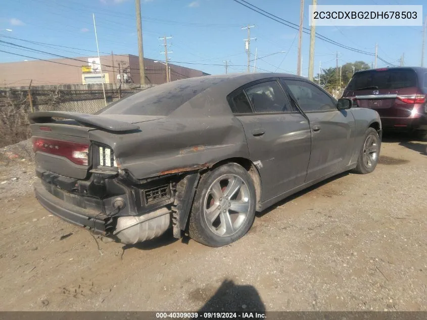 2013 Dodge Charger Se VIN: 2C3CDXBG2DH678503 Lot: 40309039