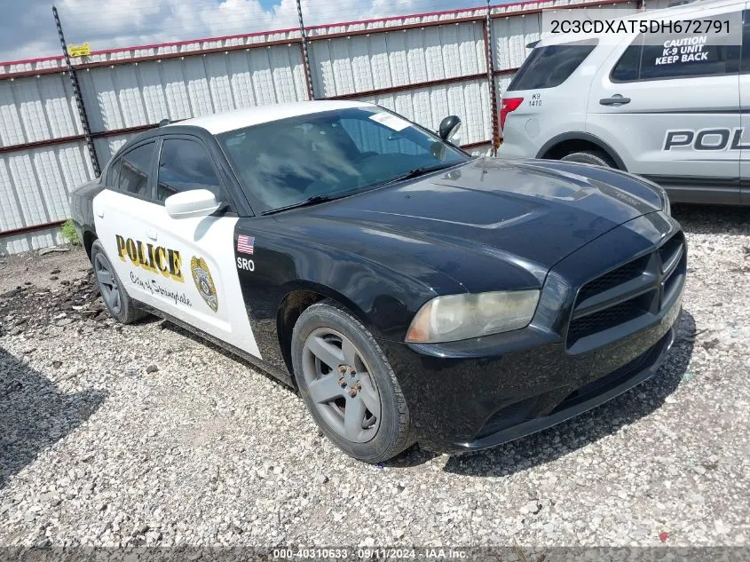 2013 Dodge Charger Police VIN: 2C3CDXAT5DH672791 Lot: 40310633