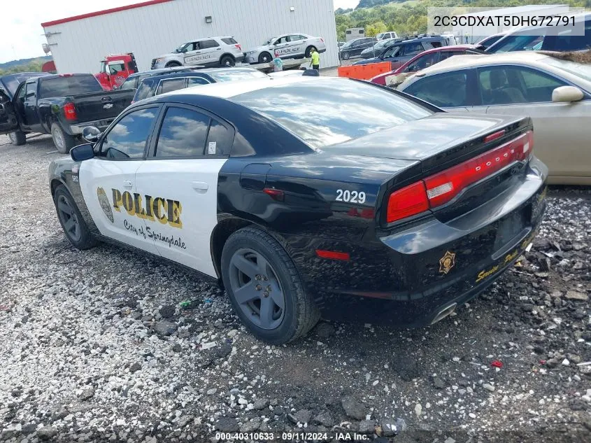 2C3CDXAT5DH672791 2013 Dodge Charger Police