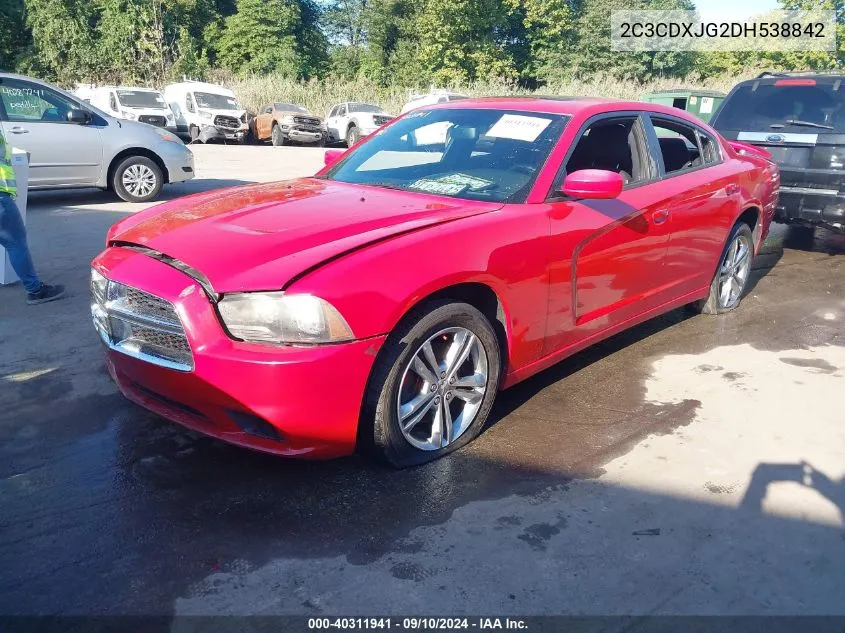 2C3CDXJG2DH538842 2013 Dodge Charger Sxt