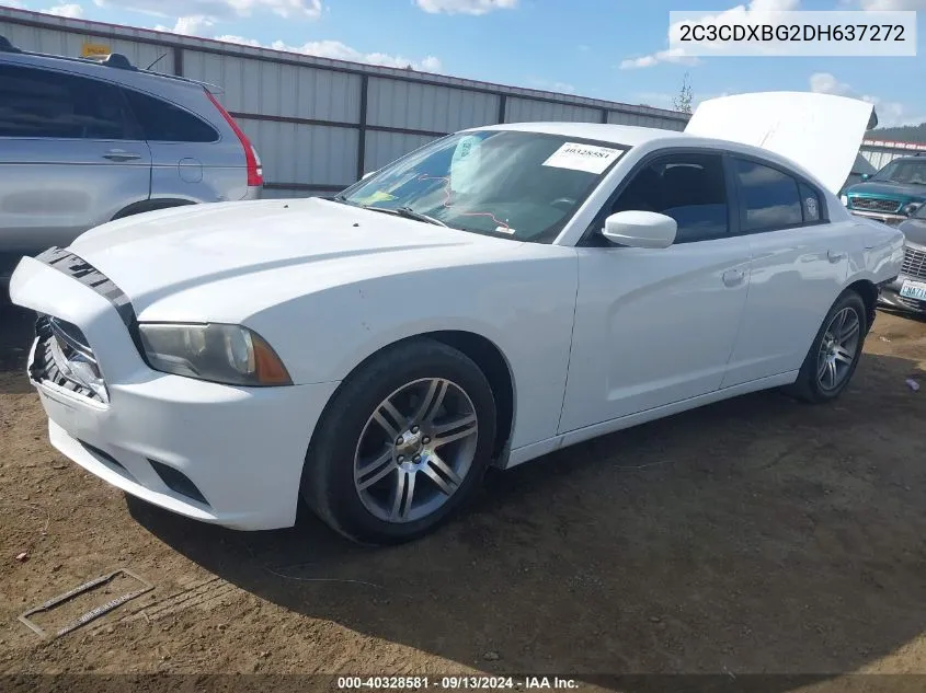 2013 Dodge Charger Se VIN: 2C3CDXBG2DH637272 Lot: 40328581