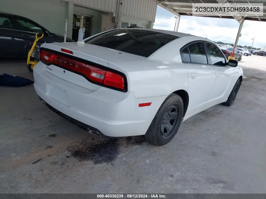 2013 Dodge Charger Police VIN: 2C3CDXAT5DH593458 Lot: 40330239