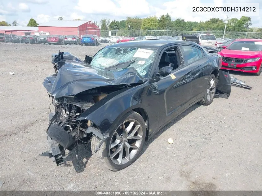 2013 Dodge Charger Road/Track VIN: 2C3CDXCT0DH514212 Lot: 40331890