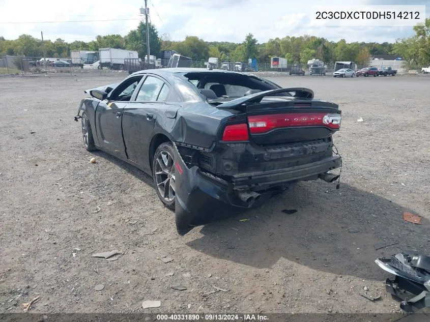 2013 Dodge Charger Road/Track VIN: 2C3CDXCT0DH514212 Lot: 40331890