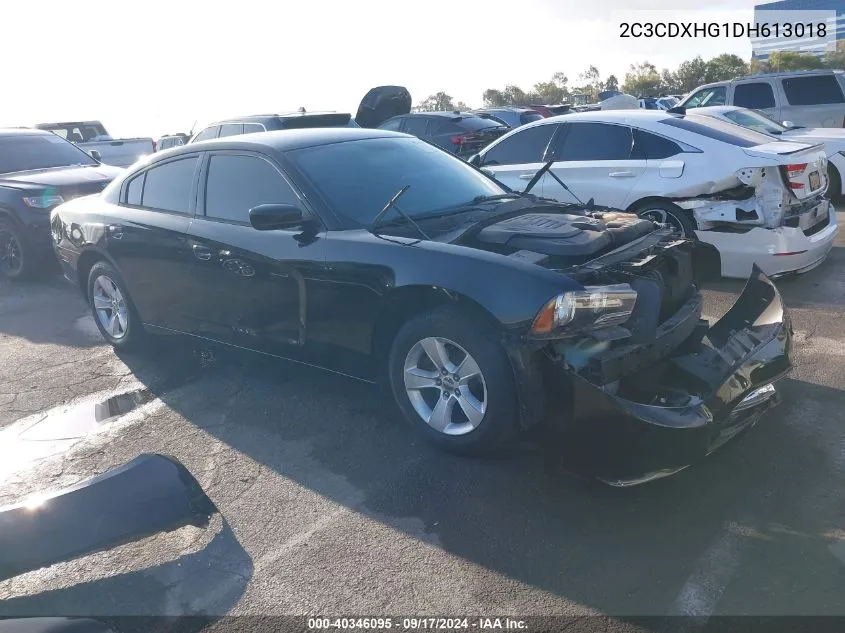 2013 Dodge Charger Sxt VIN: 2C3CDXHG1DH613018 Lot: 40346095