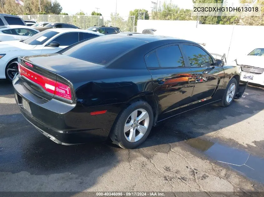 2013 Dodge Charger Sxt VIN: 2C3CDXHG1DH613018 Lot: 40346095