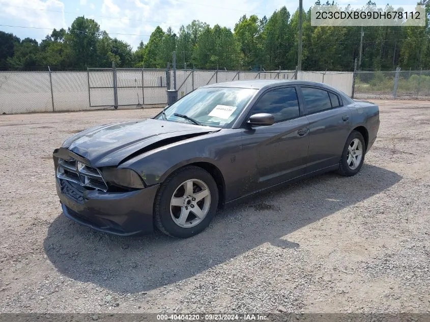 2013 Dodge Charger Se VIN: 2C3CDXBG9DH678112 Lot: 40404220