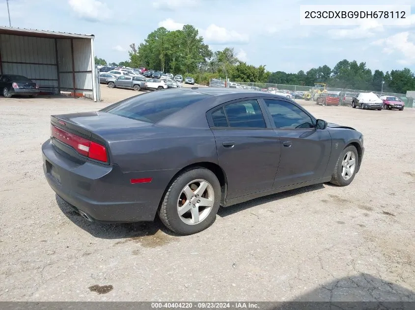 2013 Dodge Charger Se VIN: 2C3CDXBG9DH678112 Lot: 40404220