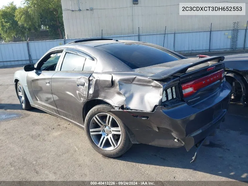 2013 Dodge Charger R/T VIN: 2C3CDXCT3DH652553 Lot: 40413226