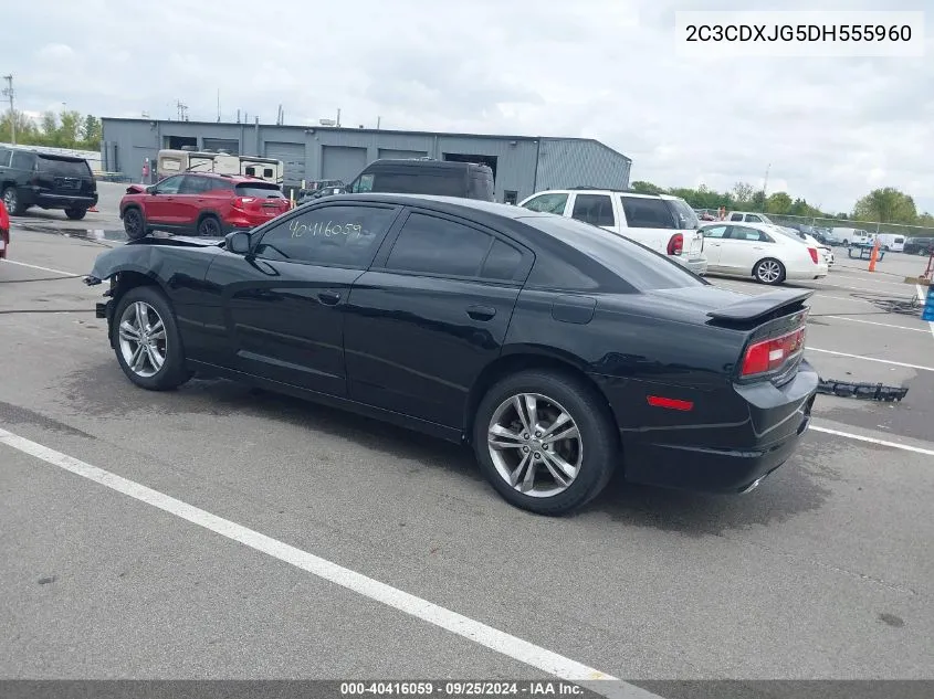 2013 Dodge Charger Sxt Plus VIN: 2C3CDXJG5DH555960 Lot: 40416059