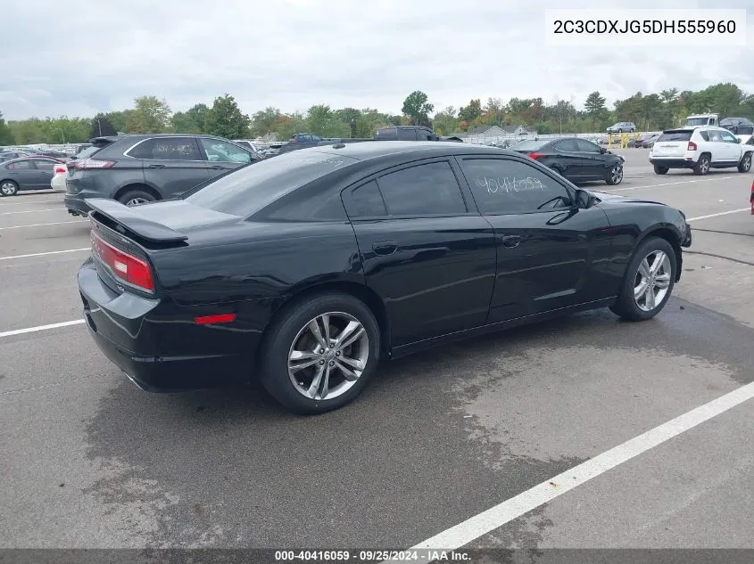 2013 Dodge Charger Sxt Plus VIN: 2C3CDXJG5DH555960 Lot: 40416059