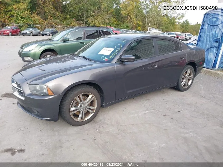 2013 Dodge Charger Sxt VIN: 2C3CDXJG9DH580490 Lot: 40420498