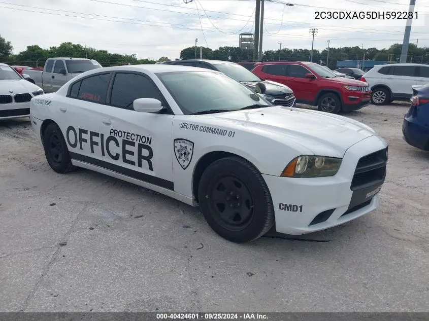 2C3CDXAG5DH592281 2013 Dodge Charger Police