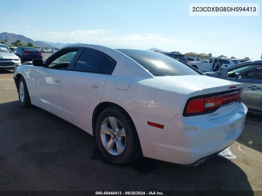 2013 Dodge Charger Se VIN: 2C3CDXBG8DH594413 Lot: 40440413