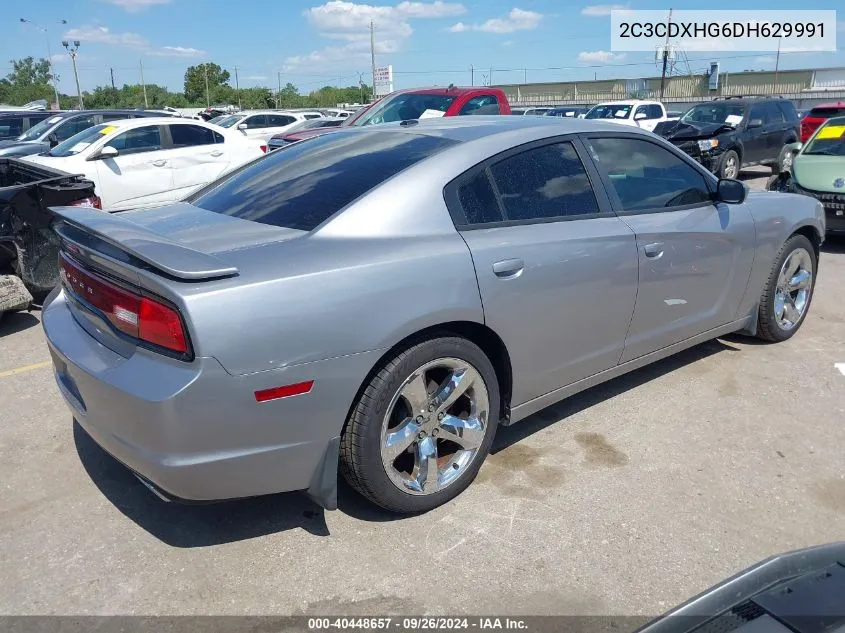 2013 Dodge Charger Sxt VIN: 2C3CDXHG6DH629991 Lot: 40448657