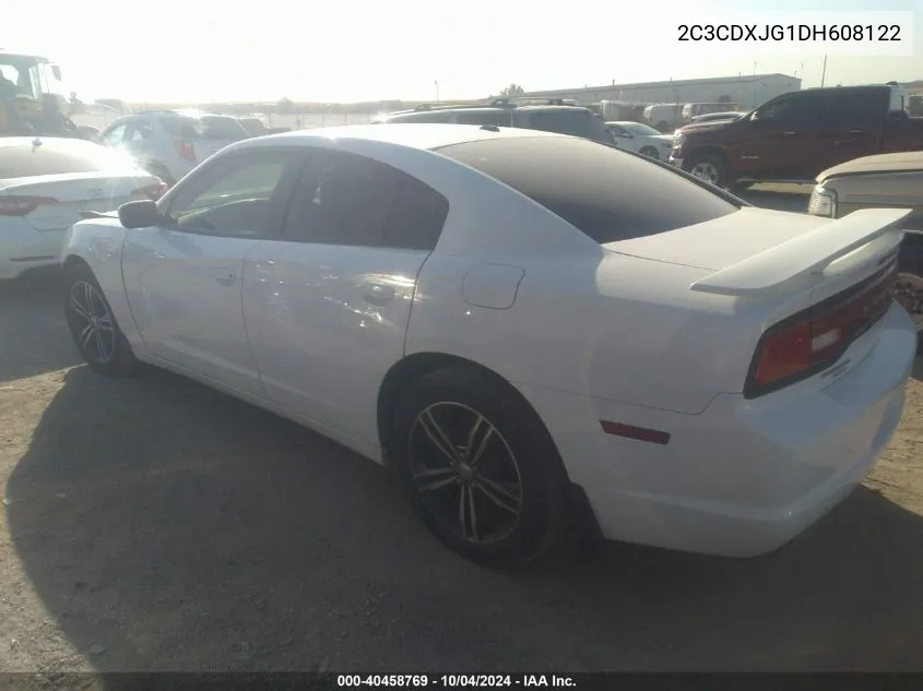 2013 Dodge Charger Sxt VIN: 2C3CDXJG1DH608122 Lot: 40458769