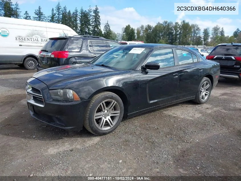 2013 Dodge Charger Se VIN: 2C3CDXBG4DH640366 Lot: 40477151