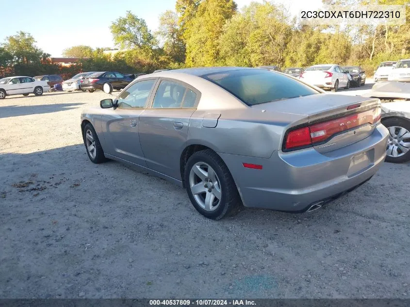 2013 Dodge Charger Police VIN: 2C3CDXAT6DH722310 Lot: 40537809