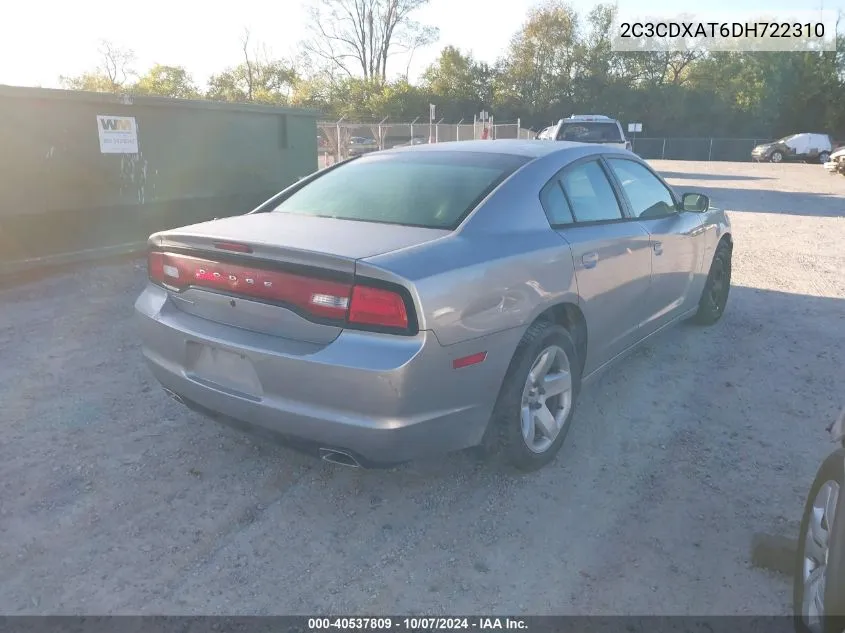 2013 Dodge Charger Police VIN: 2C3CDXAT6DH722310 Lot: 40537809