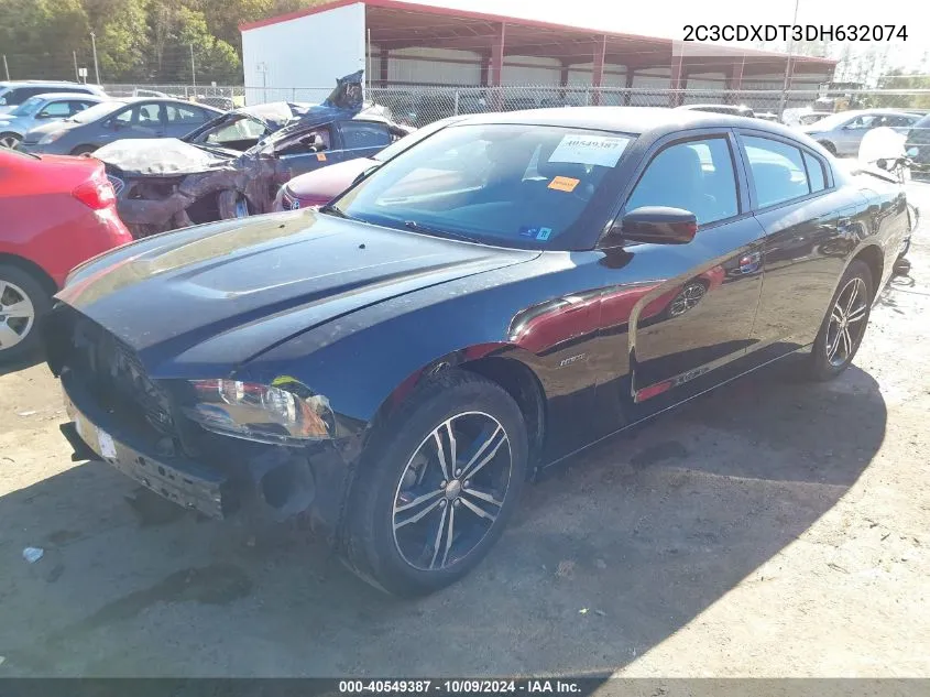 2013 Dodge Charger R/T Plus VIN: 2C3CDXDT3DH632074 Lot: 40549387