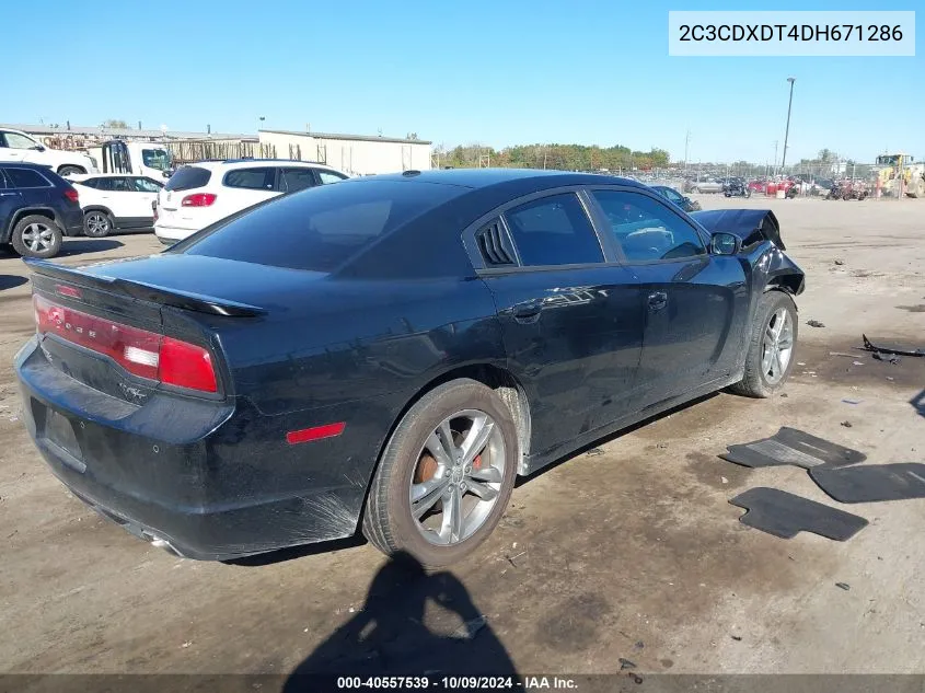 2013 Dodge Charger R/T VIN: 2C3CDXDT4DH671286 Lot: 40557539