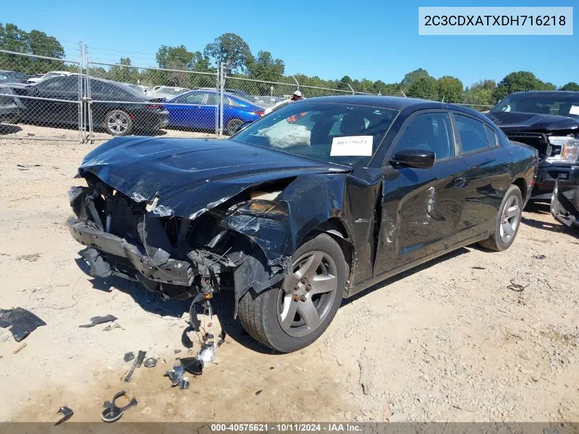 2013 Dodge Charger Police VIN: 2C3CDXATXDH716218 Lot: 40575621