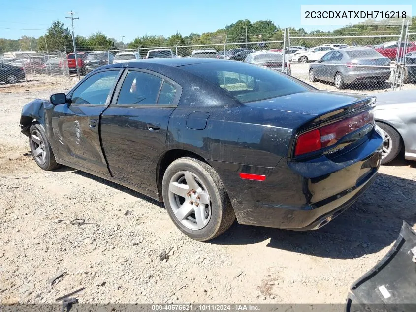 2013 Dodge Charger Police VIN: 2C3CDXATXDH716218 Lot: 40575621