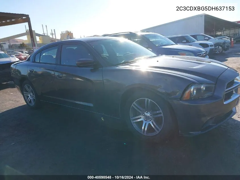 2013 Dodge Charger Se VIN: 2C3CDXBG5DH637153 Lot: 40598548