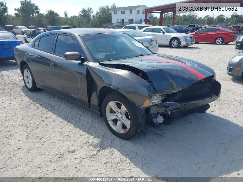 2013 Dodge Charger Se VIN: 2C3CDXBG1DH600682 Lot: 40612467