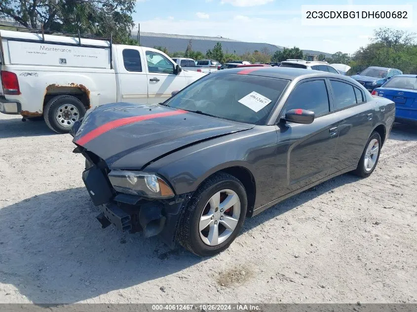 2013 Dodge Charger Se VIN: 2C3CDXBG1DH600682 Lot: 40612467