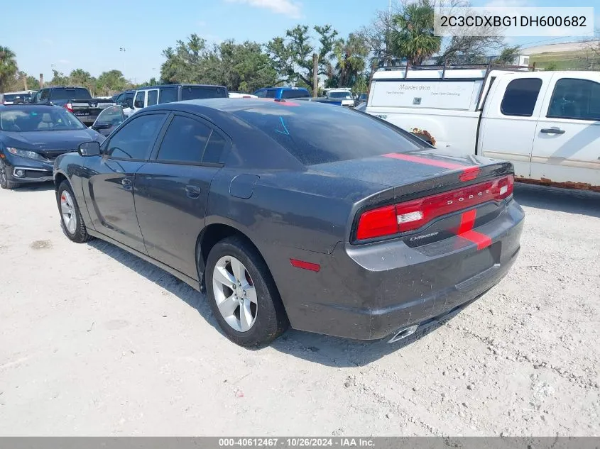 2013 Dodge Charger Se VIN: 2C3CDXBG1DH600682 Lot: 40612467