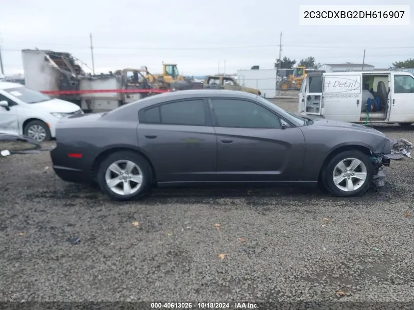 2013 Dodge Charger Se VIN: 2C3CDXBG2DH616907 Lot: 40613026