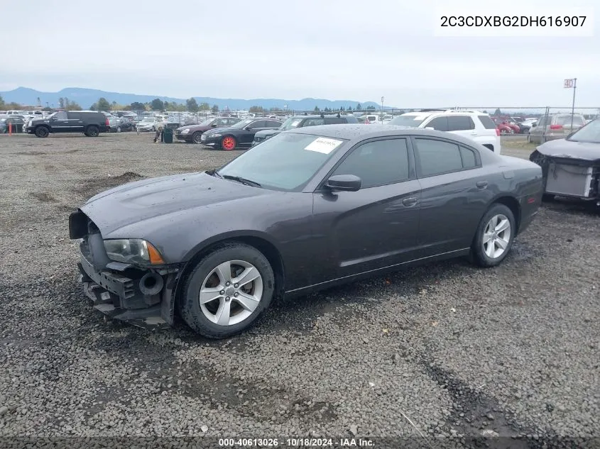 2013 Dodge Charger Se VIN: 2C3CDXBG2DH616907 Lot: 40613026